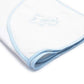 Hooded Baby Bath Towel with Embroidered Dog (Blue)