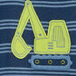 Simple Joys By Carter'S Baby Boys' 3-Pack Snug Fit Footless Cotton Pajamas, Blue Stripe/Green Trucks/White Dinosaur, 3T