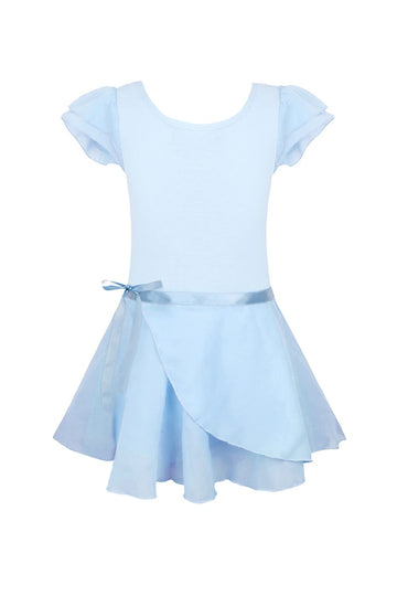 Eqsjiu Girls Ballet Leotard With Skirt Blue Tutu 3T 4T Toddler Girl 3-4T Bodysuits Outfits Dance Kids Costume