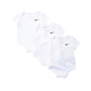 Nike Swoosh Three-Piece Infant Baby Bodysuit Set Newborn, White (Newborn, White)