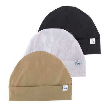 Jersey Beanie Hat For Newborn Baby Boys Girls Silky Satin Lined Hats Bonnet Toddler Infant Little Kids Beanies Caps (0-6M,202 Bu