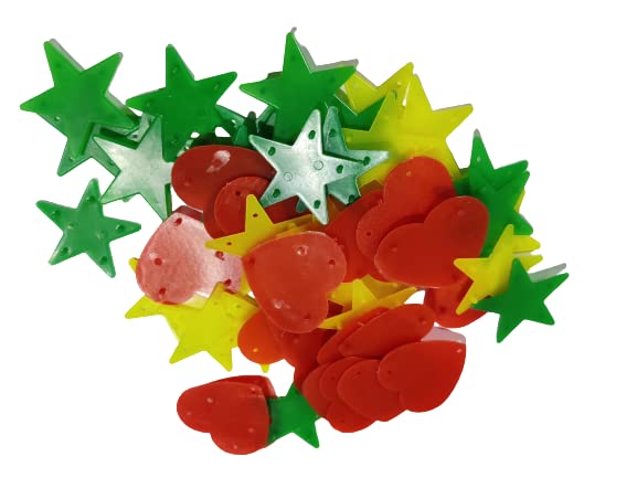 Classic Mosquito Net 30 Multi Color Star Patches for Mosquito Net