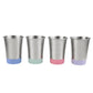 Elk and Friends Stainless Steel Kids + Toddler Drinking Cups | 12oz Tumblers with Colored Base | Durable + Stackable | Travel, C