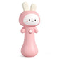 VKTEN Bunny Baby Rattle Toy with Light & Sound - Interactive Teething & Sensory Toy - Ideal Easter Basket Stuffer for Baby 3-24 