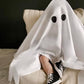 Ayalinggo Toddler Ghost Costume Child Kids Halloween Poncho Boo Outfit White Sheet Cloak Cape Cosplay Performance Clothes (A She
