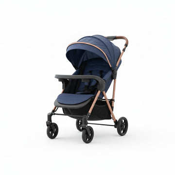 SafeOKid Breez Baby Rubber Wheel Stroller/Pram With 1 Year Warranty (Latest Model  2024) For New Born/Toddler/Kid For 0 To 3 