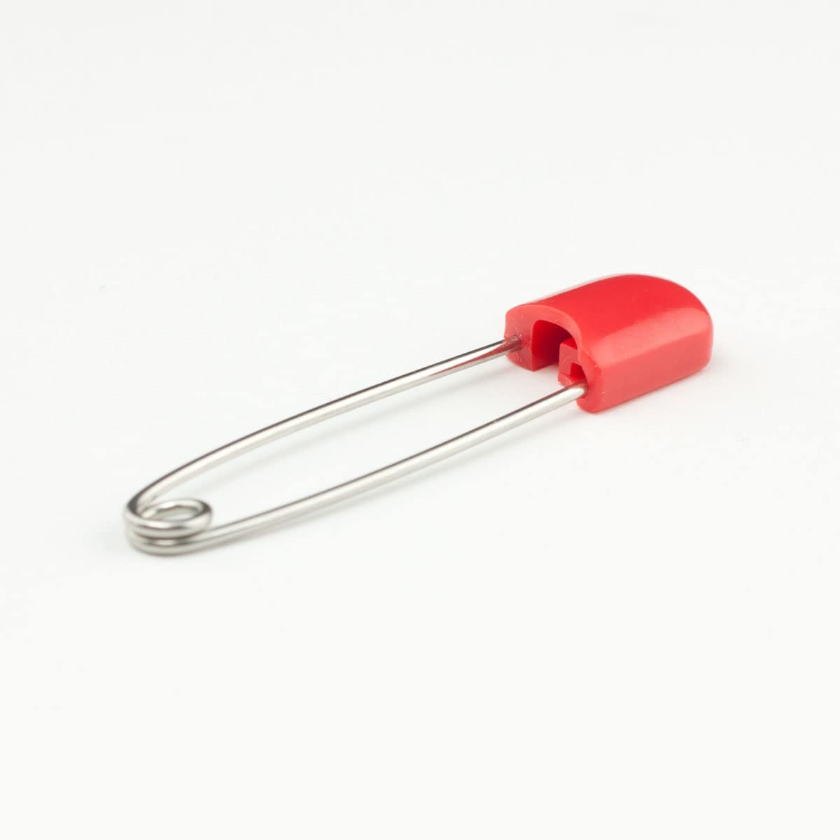 OsoCozy Diaper Pins - {Red} - Sturdy, Stainless Steel Diaper Pins with Safe Locking Closures - Use for Special Events, Crafts or