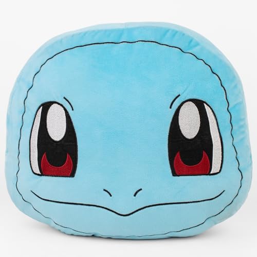 Mirada Pokemon Blue Squirtle Face Soft Toy  Officially Licensed  Soft & Comfortable Plush Pillow  Ideal For Kids, Boys & Girl