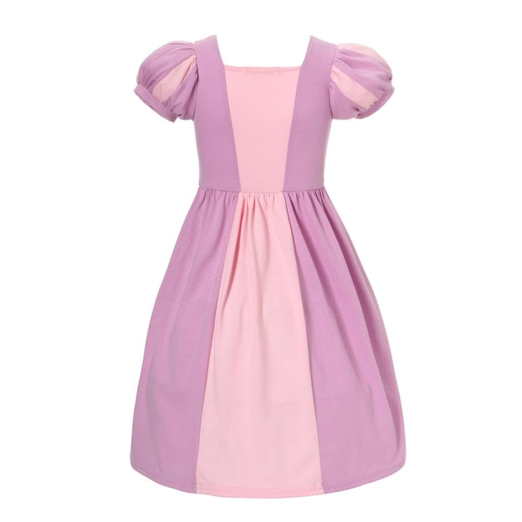 Dressy Daisy Little Girls Princess Dress Up Clothes With Braid & Accessories For Halloween Birthday Party Everyday Outfit Size 8