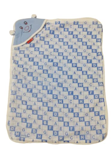 Riddhi Infotech Cozy Comfort: Newborn Hooded Blanket with Zipper Closure Adorable Prints for Your Little King/Queen in Blue (01