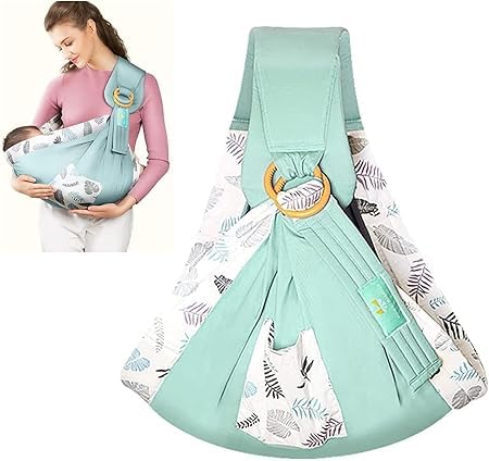 Meneflix HandsFree Baby Carrier Sling with Ring  Breathable Cotton Wrap for Newborns and Toddlers  Adjustable, Comfortable & 