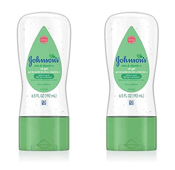 Johnsons Baby Oil Gel Aloe And Vitamin-E 6.5 Ounce (192Ml) (Pack Of 2)