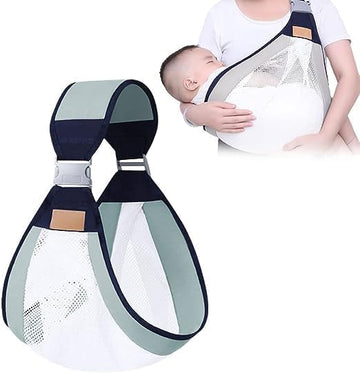 Baby Newborn Carrier  Breathable Baby Sling with Thick Shoulder Straps Lightweight Infant Carry Wrap Adjustable Comfortable Bab