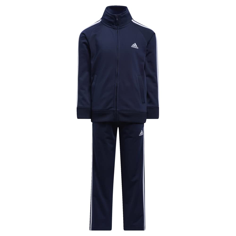 Adidas Baby Boys Li'L Tricot Jacket & Clothing Pants Set, Collegiate Navy, 6 Months Us