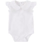 Pureborn Baby Girl Bodysuit Infant Girl 'S Short Ruffle Sleeve Romper Cotton One-Piece Summer Outfit 6-9 Months White