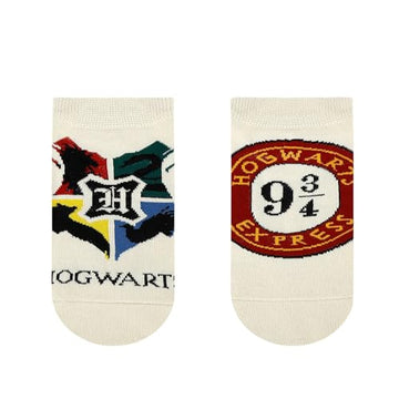 Balenzia X Harry Potter Hogwarts Crest & Hogwarts Express Lowcut Socks For Women | Made With Cotton And Spandex Lowcut Ankle Soc