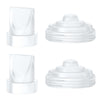 2PCS Duckbill Valves & 2PCS Diaphragm Compatible with Momcozy M5 Wearable Breast Pump, Replacement Pump Parts Accessories Compat