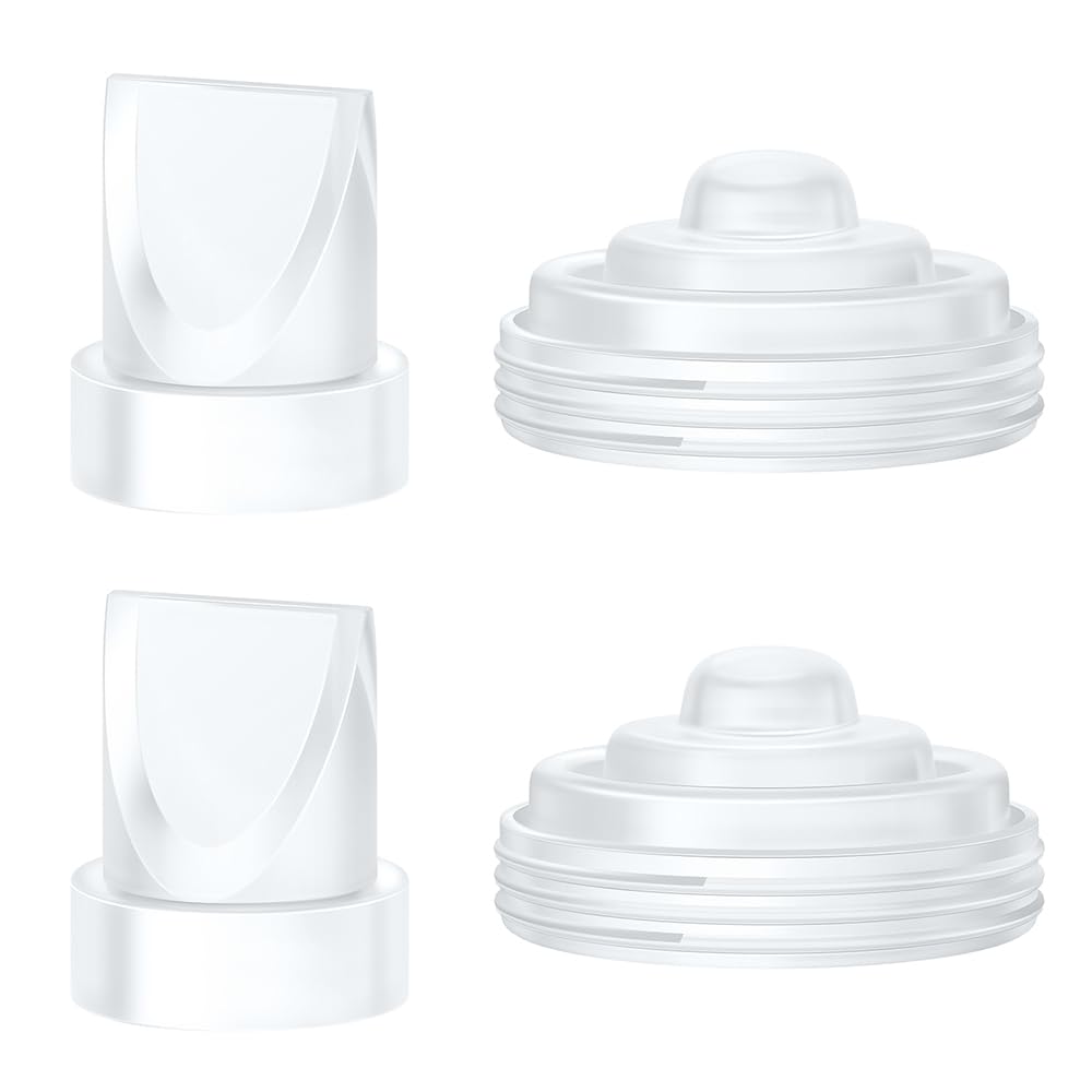 2PCS Duckbill Valves & 2PCS Diaphragm Compatible with Momcozy M5 Wearable Breast Pump, Replacement Pump Parts Accessories Compat