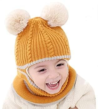 Gajraj Winter Hat Monkey Caps For Kids, Fleece Lined Winter Hat Caps For Kids Scarf Earflap Hood Skull Caps (6 Months To 7 Years