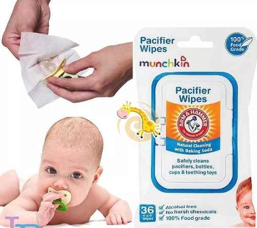 Munchkin Arm And Hammer Pacifier Wipes, White, 108 Count