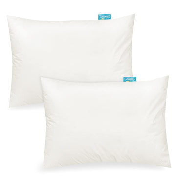 Jersey Cotton Baby Toddler Pillowcase 2 Pack 14' X 19', (Pillowcase Only) 100% Natural Cotton Ultra Soft Machine Washable Trav