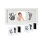 Baby Prints Handprint And Footprint Kit, Newborn Hand And Footprint Keepsake With 2 Safe Clean-Touch Inkless Ink Pad, Gift To Ne
