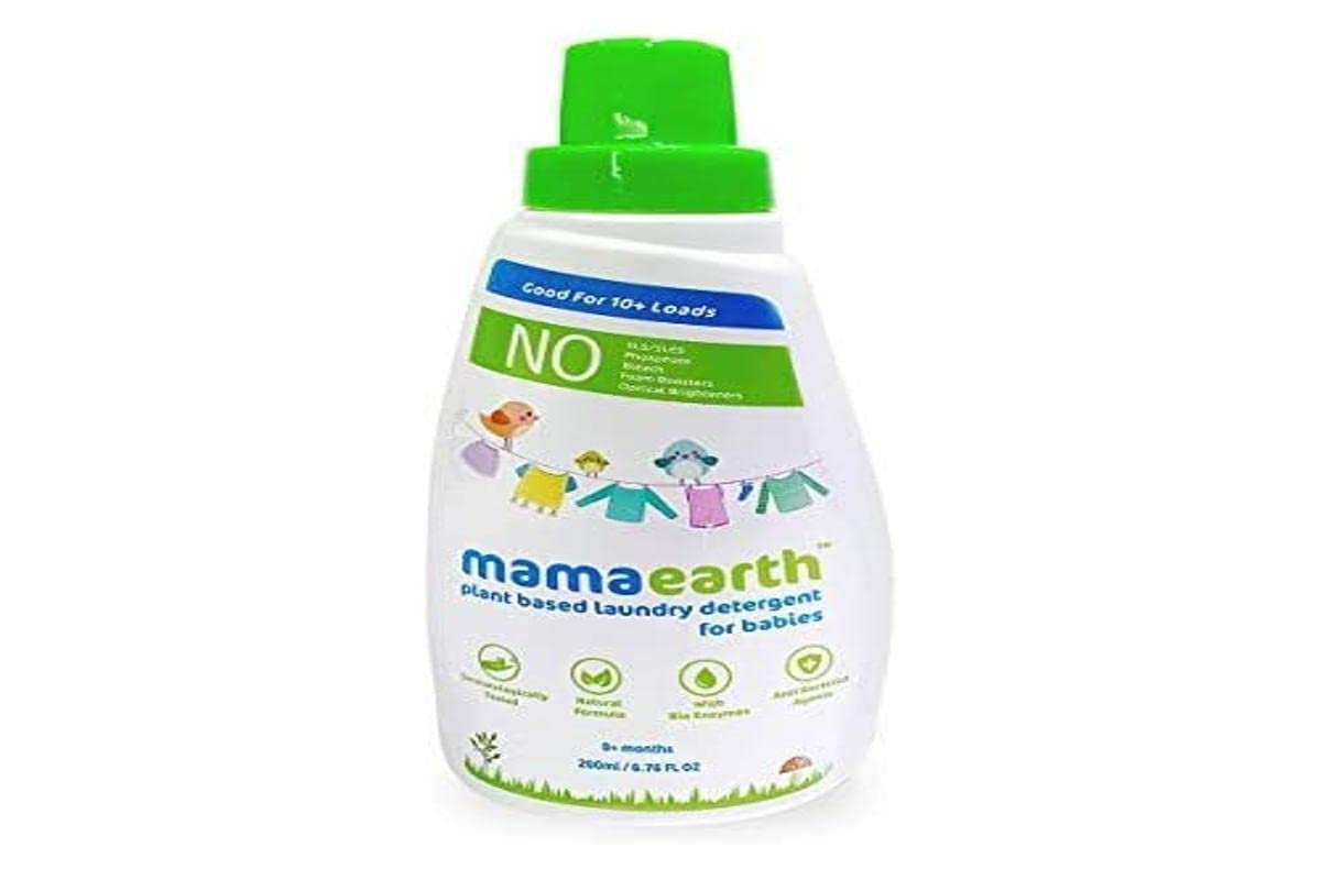 MamaearthS Plant Based Baby Laundry Liquid Detergent, With BioEnzymes And Neem Extracts, 200Ml