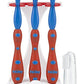 Nuby 4 Stage Oral Care Set System (Red/Blue)