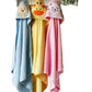 Baby Hooded Bath Towel Set of 3 | Soft & Absorbent Newborn Towel Blanket | Unisex Animal Theme Baby Wrapper for Boys & Girls