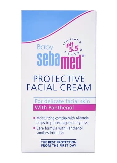 Sebamed Protective Facial Cream|Ph 5.5|Baby Face Cream|Vitamin E For Soft Skin|Ideal For Salivary Rashes|50Ml