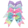 Frog Sac Big Hair Bows For Girls, Large Cheer Bow For Kids, Sparkly Cute Little Girl Hair Accessories, 6 Inches Grosgrain Ribbon