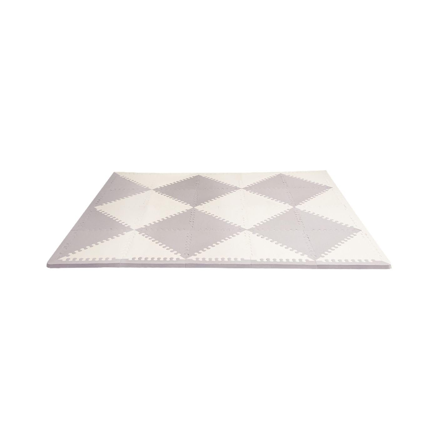Skip Hop Baby Play Mat, Interlocking Foam Floor Tiles, 70' X 56', Playspot, Grey/Cream