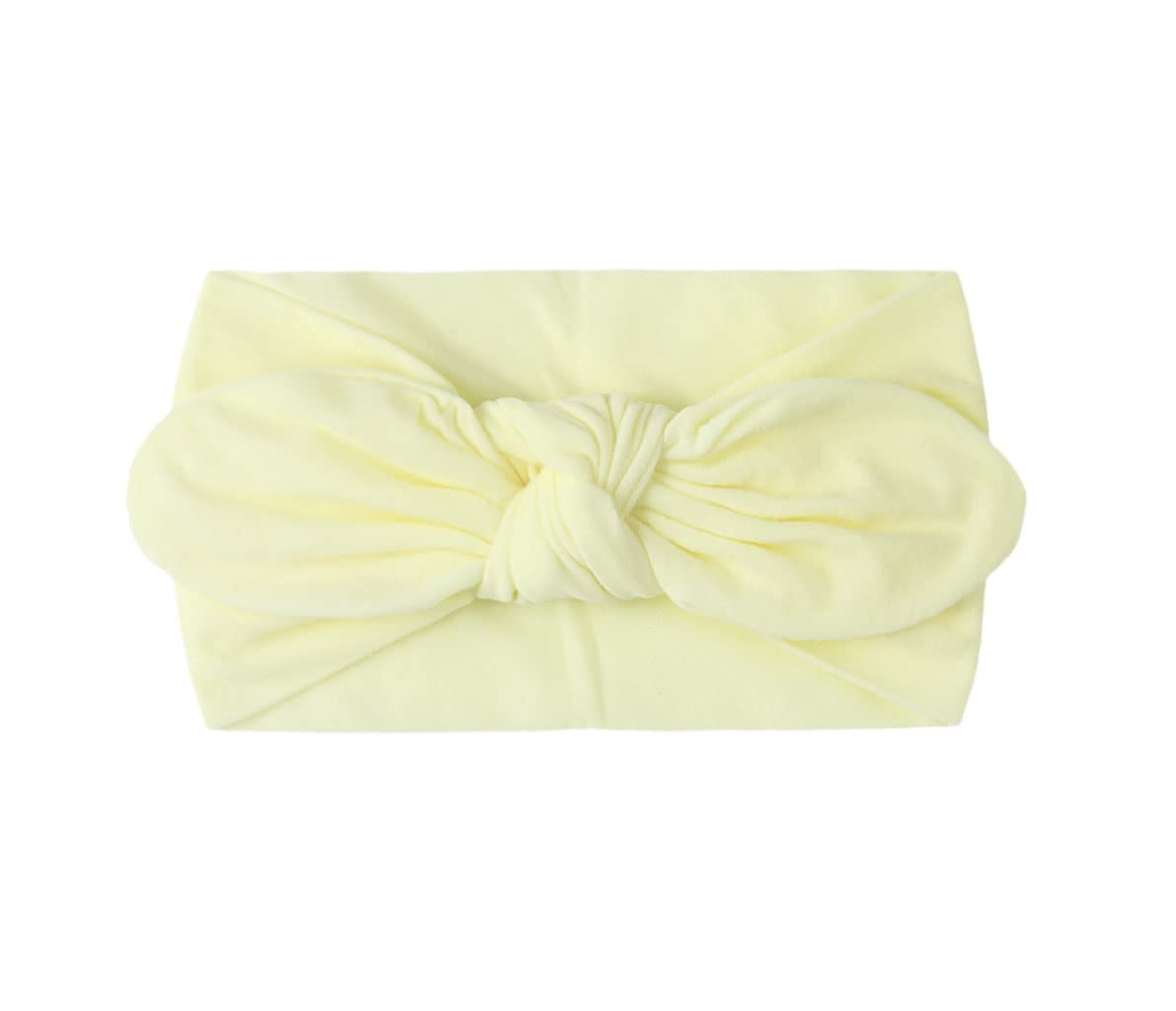 Koolgil Baby Girls Lovely Toddler Soft Bow Knot Headbands Rabbit Ear Hairband for Daily Life Birthday Party Photography (Cream)