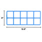 LEARNING ADVANTAGE Giant Magnetic Foam Ten Frames - In Home Learning Manipulative for Early Math - 2 Frames with 20 Disks - Teac