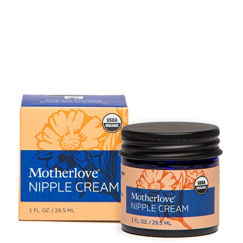 Motherlove Nipple Cream (1Oz) Organic Lanolin-Free Herbal Salve For Breastfeeding   Soothe Nursing Nipples & Use As A Pump Lubri