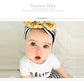 Kinfene Baby Girl'S Fashion Black Stripe Gold Bow Hair Hair Bands