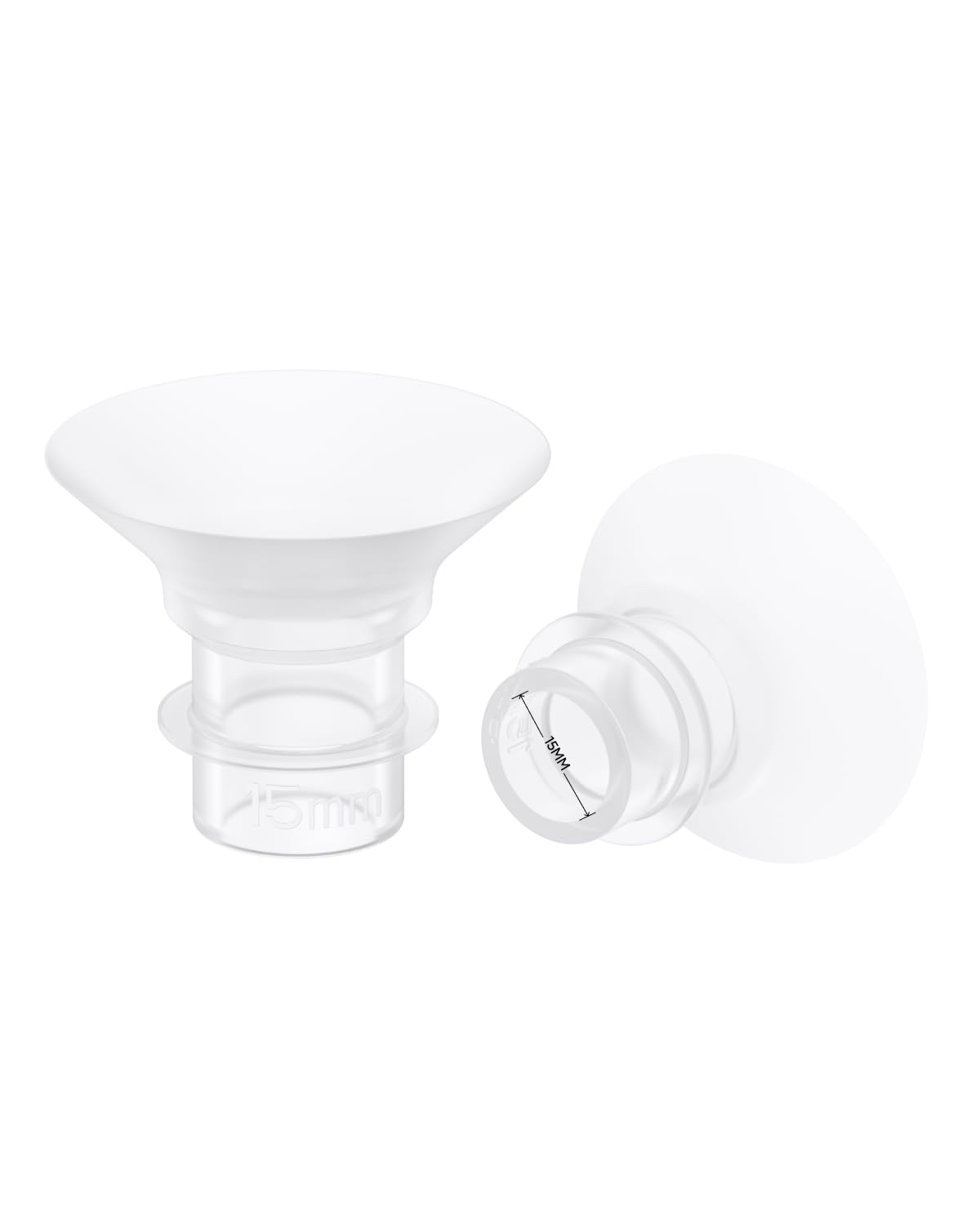 eufy Original 15mm Sizing Inserts (2-Pack) for Wearable Breast Pump S1/S1 Pro/E10/E20, Silicone Sizing Inserts, Easy to Install 