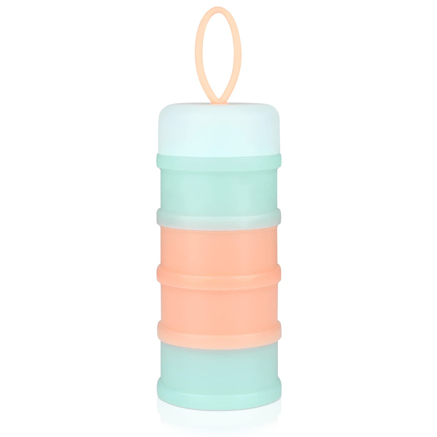 Accmor Baby Formula Dispenser On The Go, Stackable Formula Dispenser For Travel Formula Container To Go, Non-Spill Milk Powder B