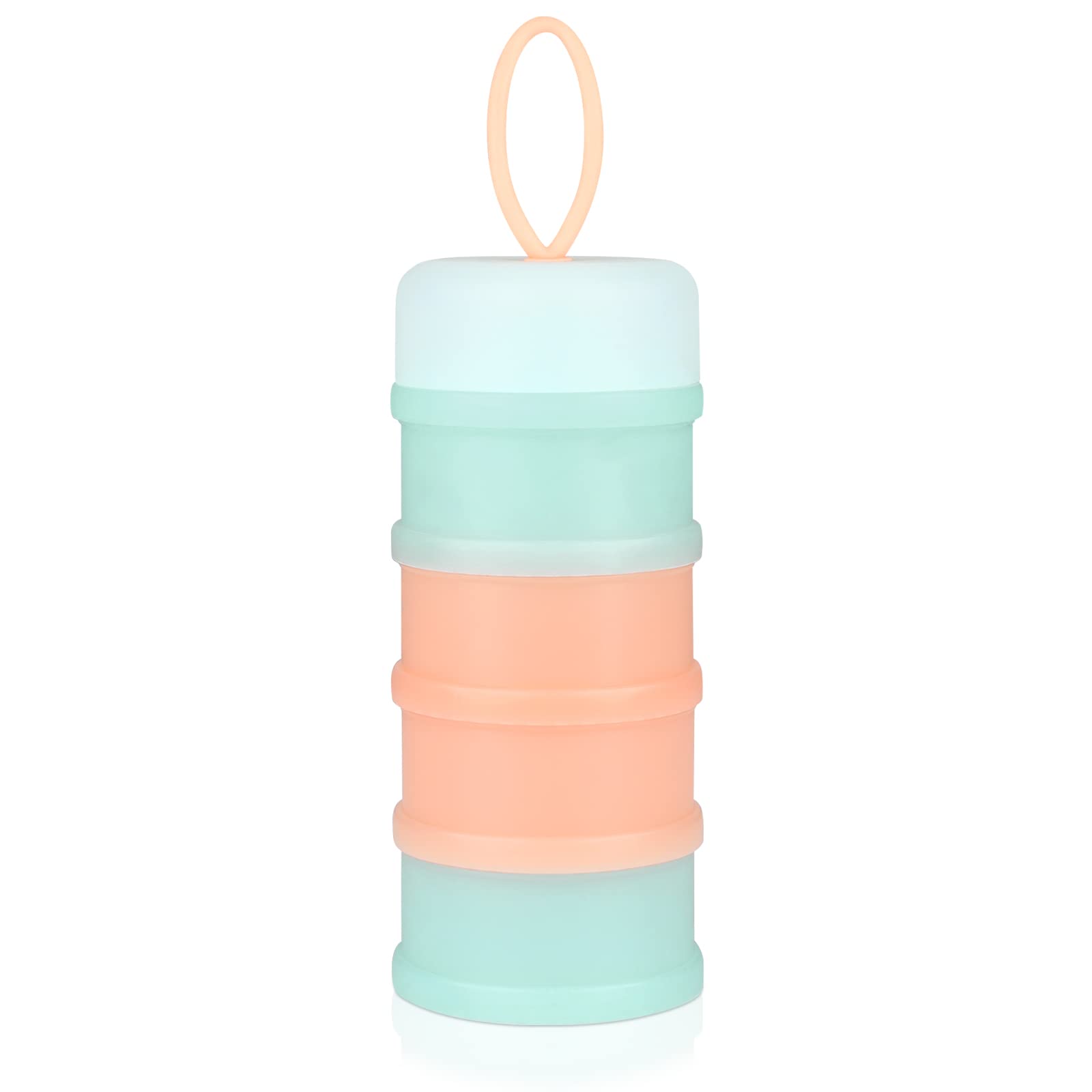 Accmor Baby Formula Dispenser On The Go, Stackable Formula Dispenser For Travel Formula Container To Go, Non-Spill Milk Powder B