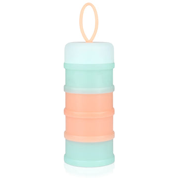 Accmor Baby Formula Dispenser On The Go, Stackable Formula Dispenser For Travel Formula Container To Go, Non-Spill Milk Powder B