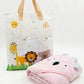Babyholic Baby Hooded Bath Towel, Bear Design, Soft Terry Cotton, Newborn to 24 Months (Pink)