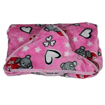 Baby Boys and Baby Girls Swaddle Wrapper Blanket with Hooded Cap (Light Pink, 36 Months)