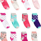 Simple Joys By Carter'S Unisex Toddlers' Crew Socks, 12 Pairs, Animal Print/Avocados/Cat/Dots, 4-5T