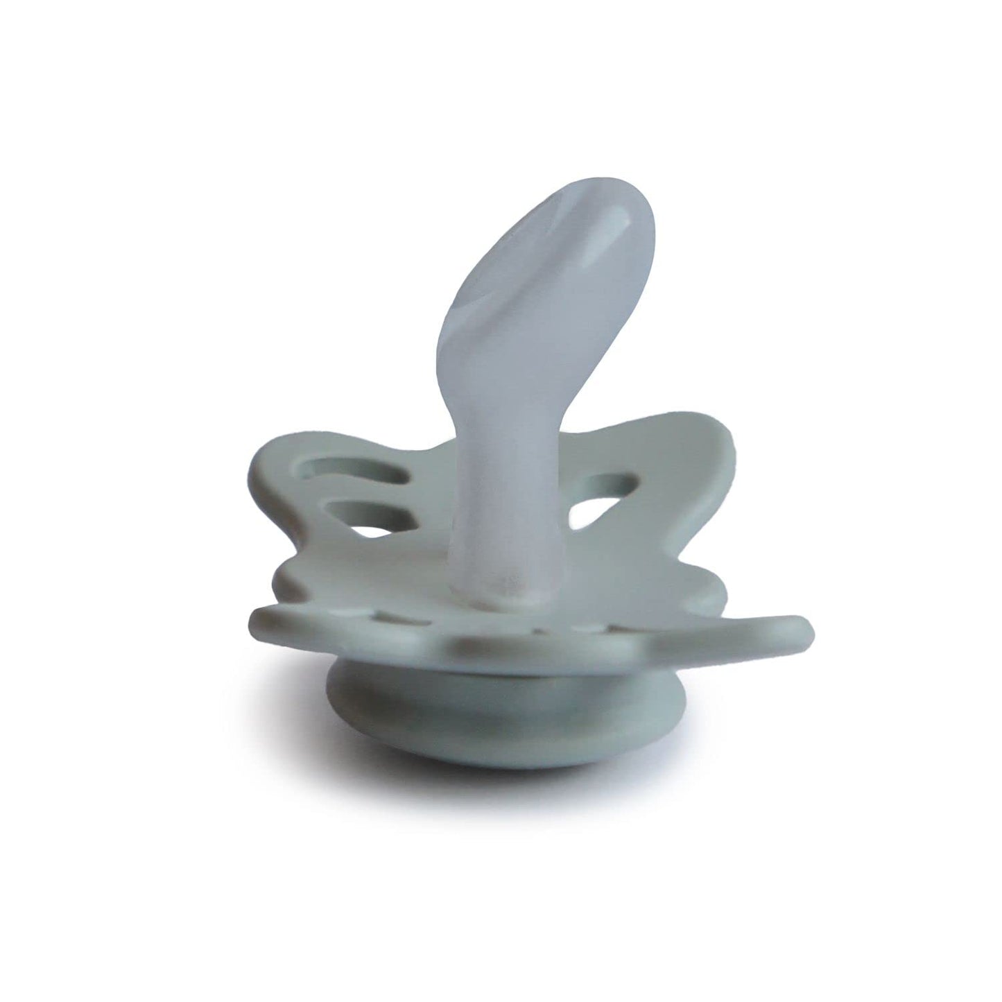 Frigg Butterfly Anatomical Silkysoft Silicone Baby Pacifier | Made In Denmark | Bpa-Free (Sage/Great Gray 0-6 Months)