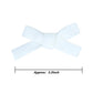 Cute 3.2' White Assorted Velvet Bow Hair Clips For Baby Girls, Toddlers, Kids, And Teens - 2 Pack