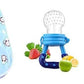 Babygo Baby Feeding Combo | Waterproof Apron Bibs (3 Pcs) + Fruit Nibbler (1 Pc) + 90Ml Silicone Squeeze Bottle (1 Pc), Soft, Wa