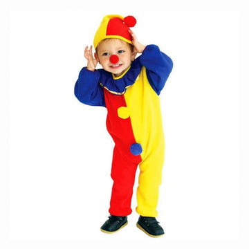 Qiaoniuniu Halloween Child'S Clown Costume Kids Baby Jumpsuits Toddlers Dress Up With Clown Nose And Clown Hat Small (2-4 Years)