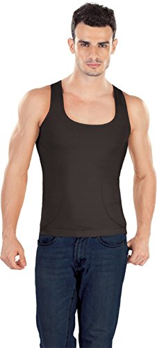 Dermawear Men Zenrik Everyday Mild Compression Shapewear Vest For Abdomen And Chest (XLarge)