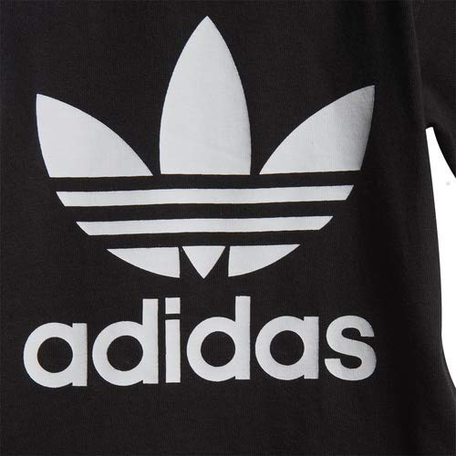 Adidas Originals Baby Boys Trefoil Tee, White/Black, 3M
