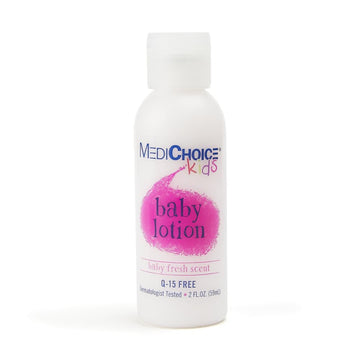 MediChoice Baby Lotion Hypoallergenic and Moisturizing Formula for Sensitive Skin Fresh Scent Flip Top Bottle pH-balanced for Ge